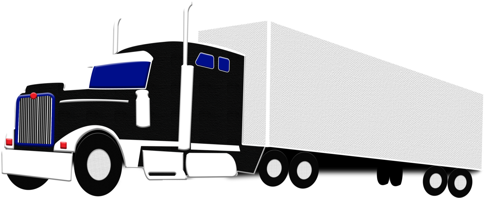 Semi Truck Vector Illustration PNG Image