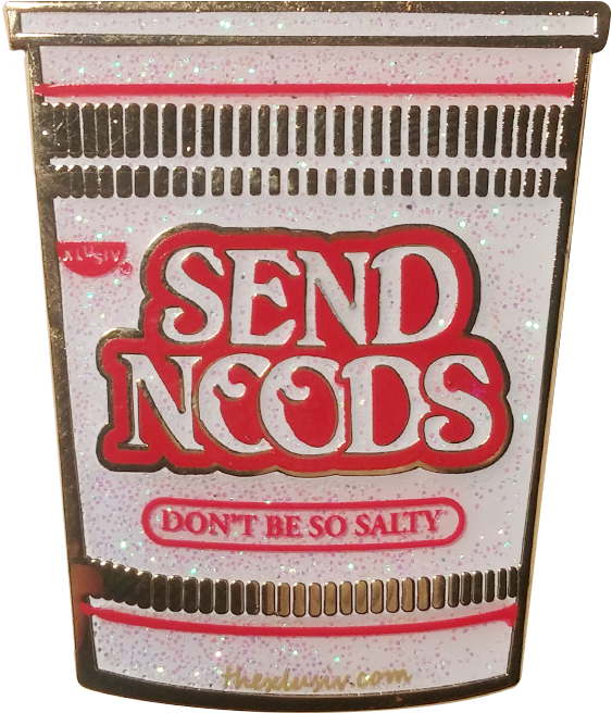 Send Noods Pun Pin PNG Image