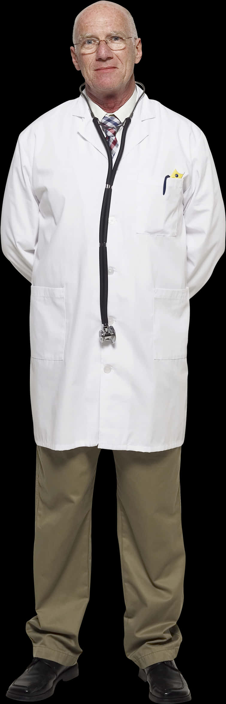 Senior Male Doctor Portrait PNG Image