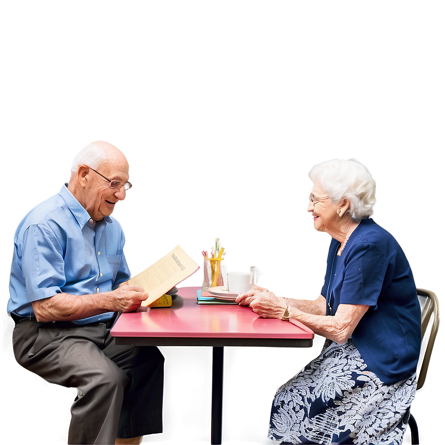 Seniors At Book Club Png Nuu52 PNG Image