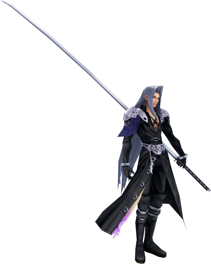 Sephiroth Final Fantasy V I I Character Render PNG Image