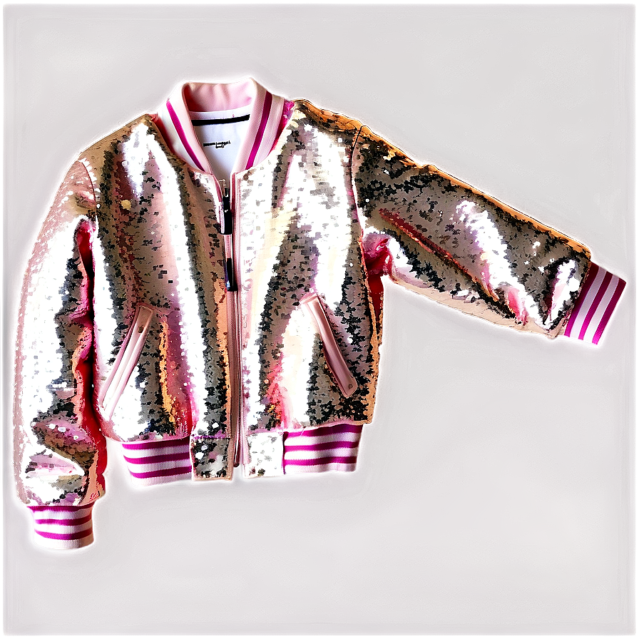 Sequin Bomber Jacket Sparkly Png 06282024 PNG Image