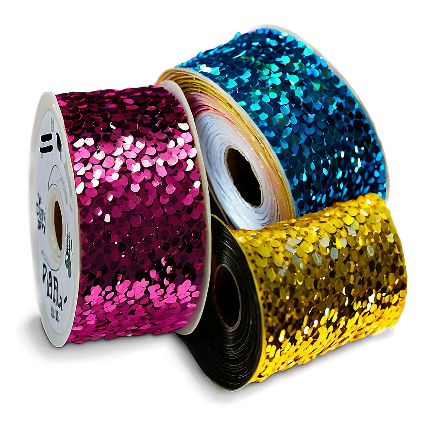 Sequin Ribbon Glitter Png 06242024 PNG Image