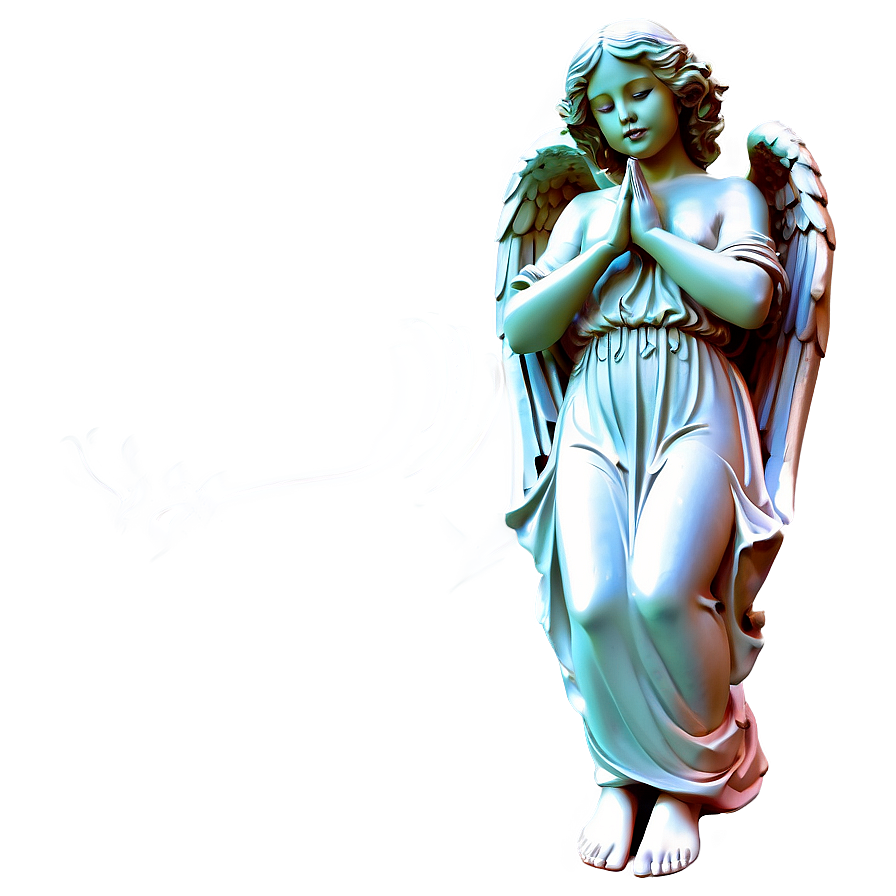 Serene Angel Sculpture Png Hft PNG Image