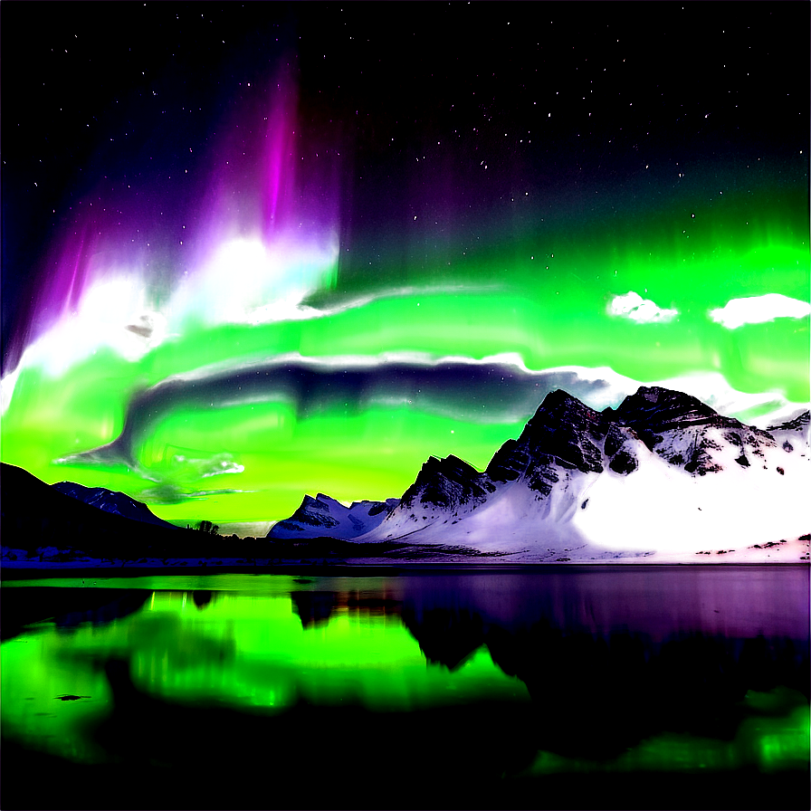 Serene Aurora Borealis Scene Png Dhw17 PNG Image