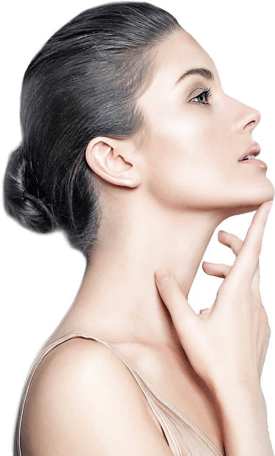 Serene Beauty Profile Spa Concept PNG Image