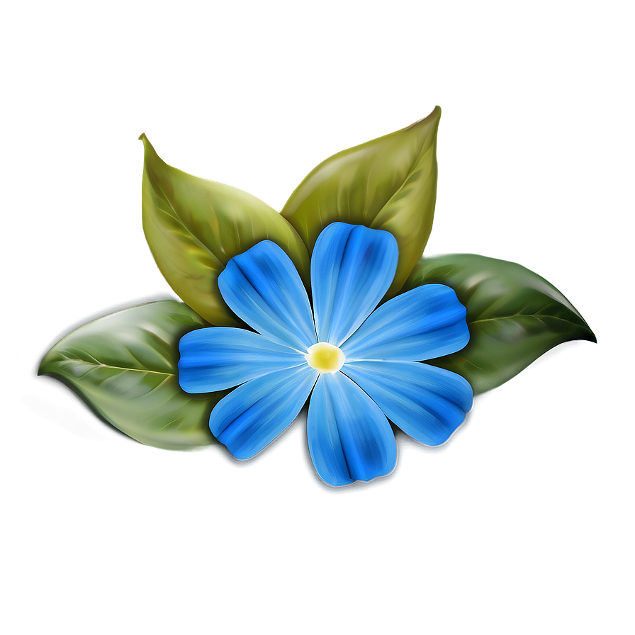 Serene Blue Flower Png Jsn PNG Image