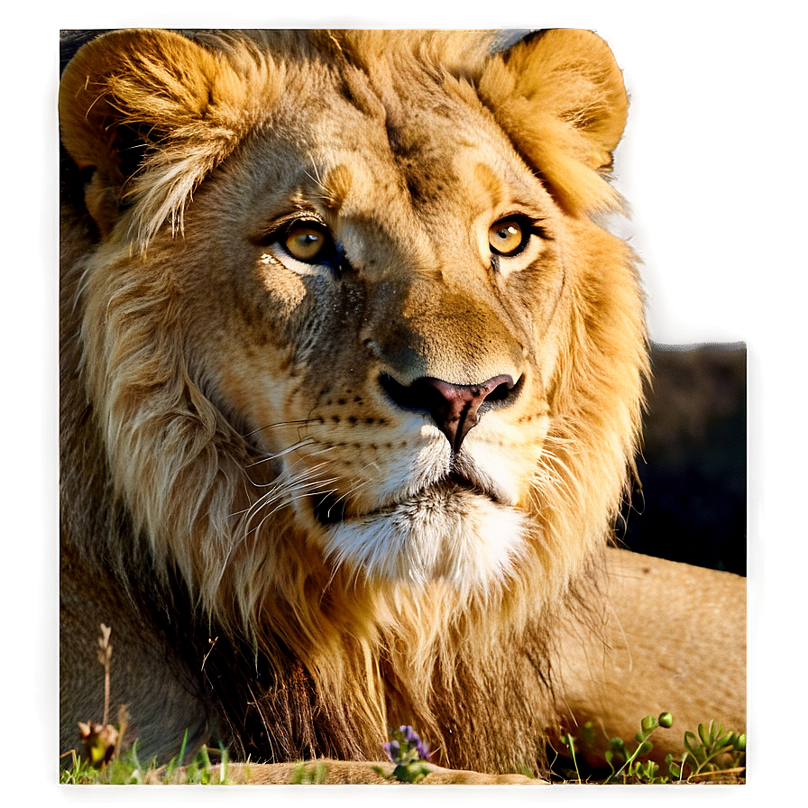 Serene Lion Gaze Png 89 PNG Image