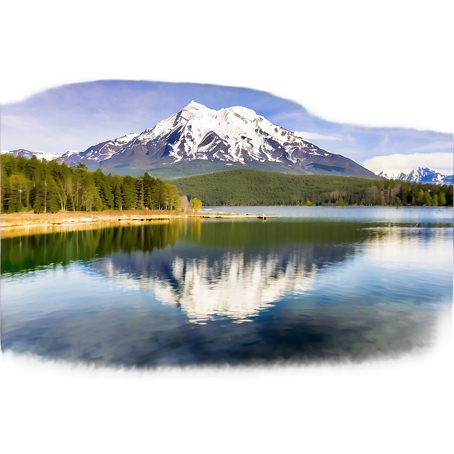 Serene Mountain Lake Png Jli PNG Image