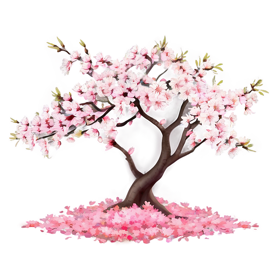 Serene Sakura Tree Garden Png Eek PNG Image