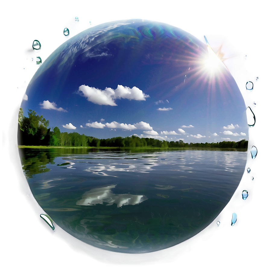 Serene Water Reflection Effect Png 84 PNG Image