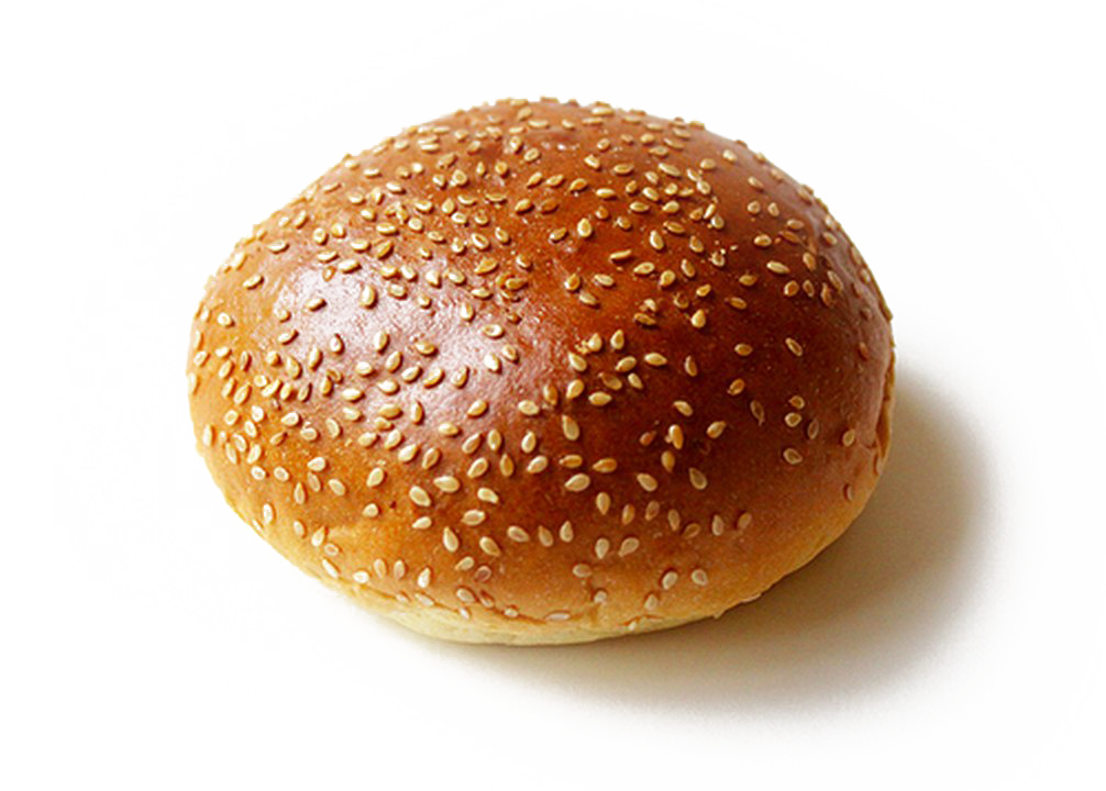 Sesame Seed Bun Top View PNG Image