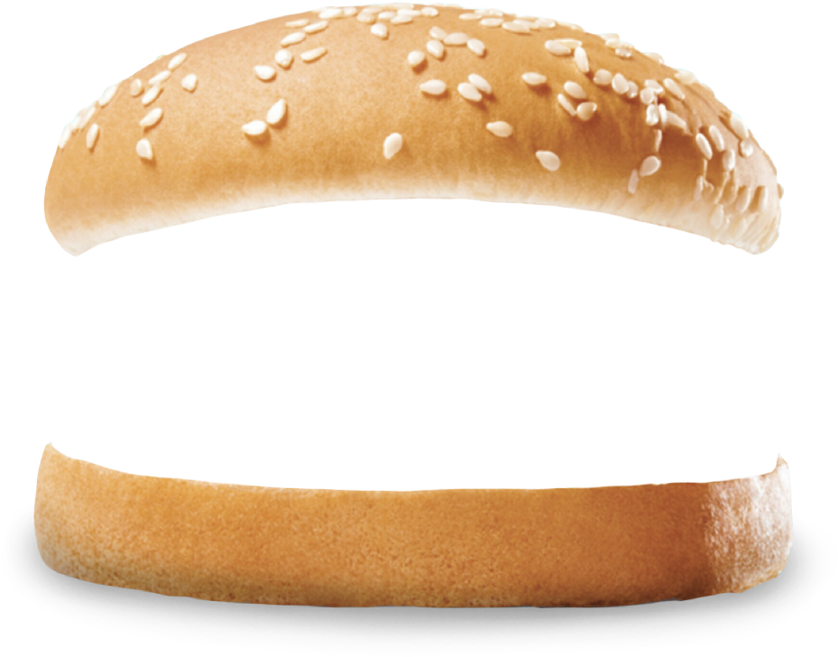 Sesame Seed Hamburger Bun PNG Image