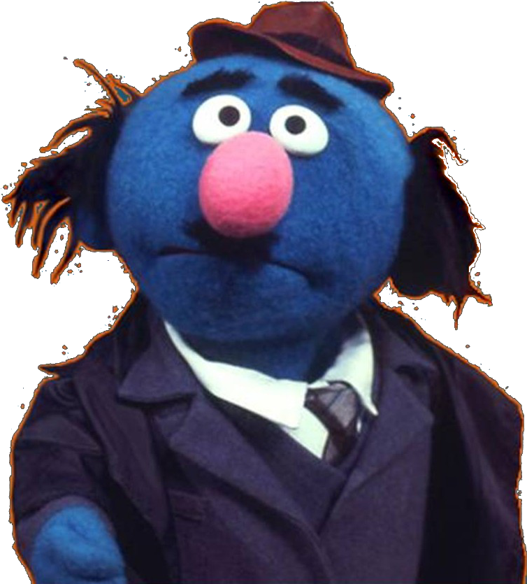 Sesame Street Character Groverin Suit PNG Image