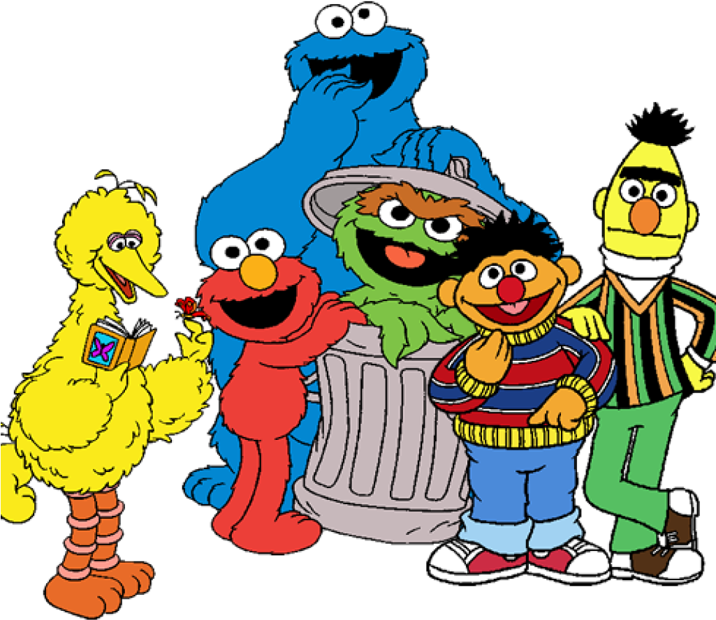 Sesame Street Characters Group PNG Image