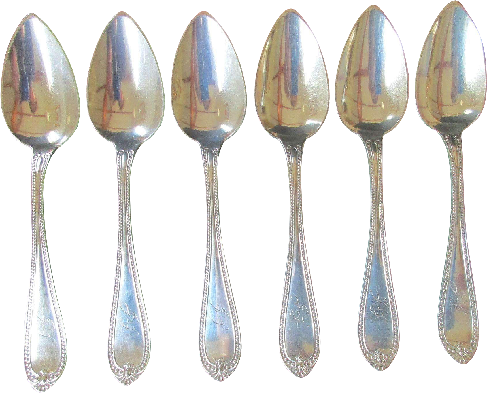 Setof Silver Spoons PNG Image