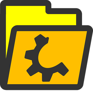 Settings Folder Icon PNG Image