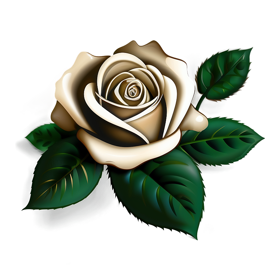 Shaded Rose Clipart Png 35 PNG Image