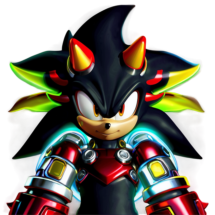 Shadow The Hedgehog Iconic Look Png 7 PNG Image