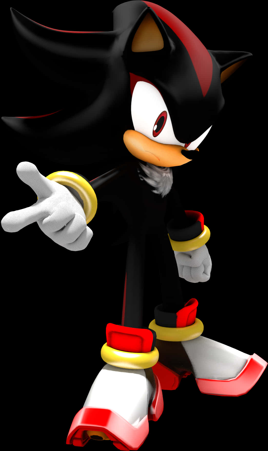 Shadow The Hedgehog Pointing PNG Image