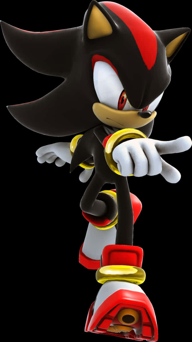 Shadow The Hedgehog Pose PNG Image