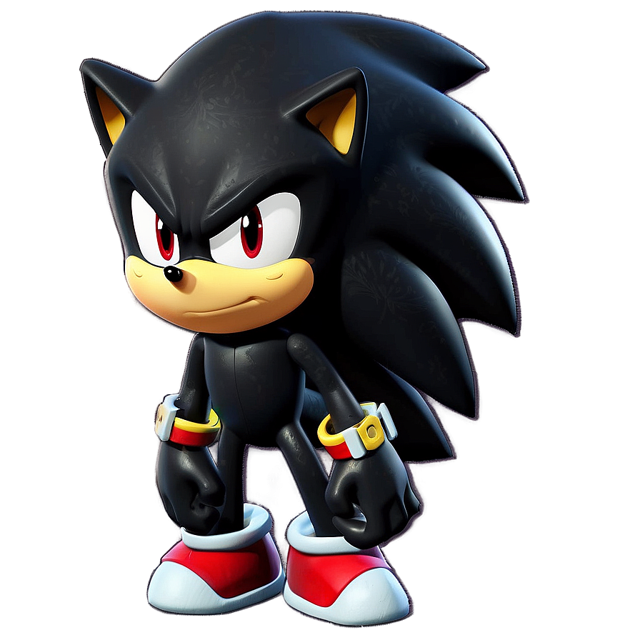 Shadow The Hedgehog Serious Look Png Ouv PNG Image