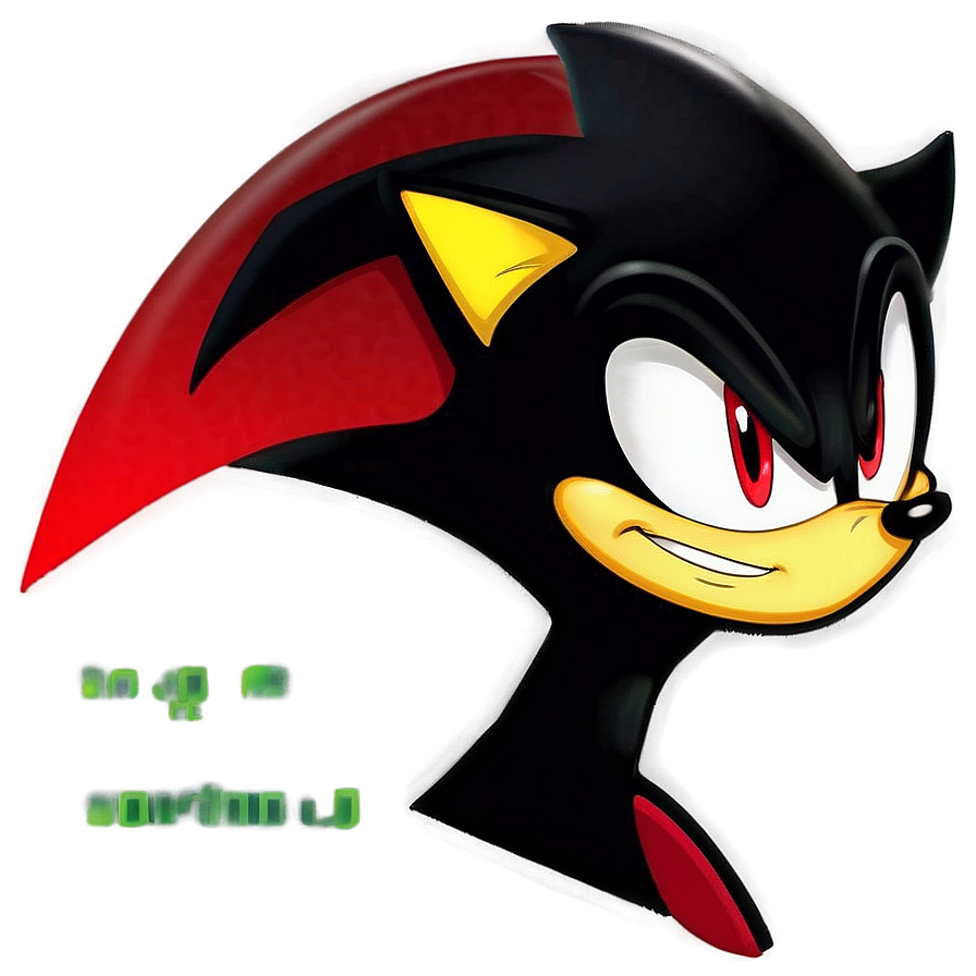 Shadow The Hedgehog Smirking Png 05232024 PNG Image