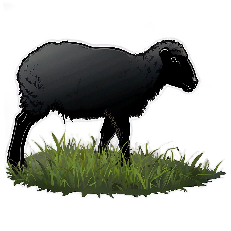 Shadowy Sheep Silhouette Png 19 PNG Image