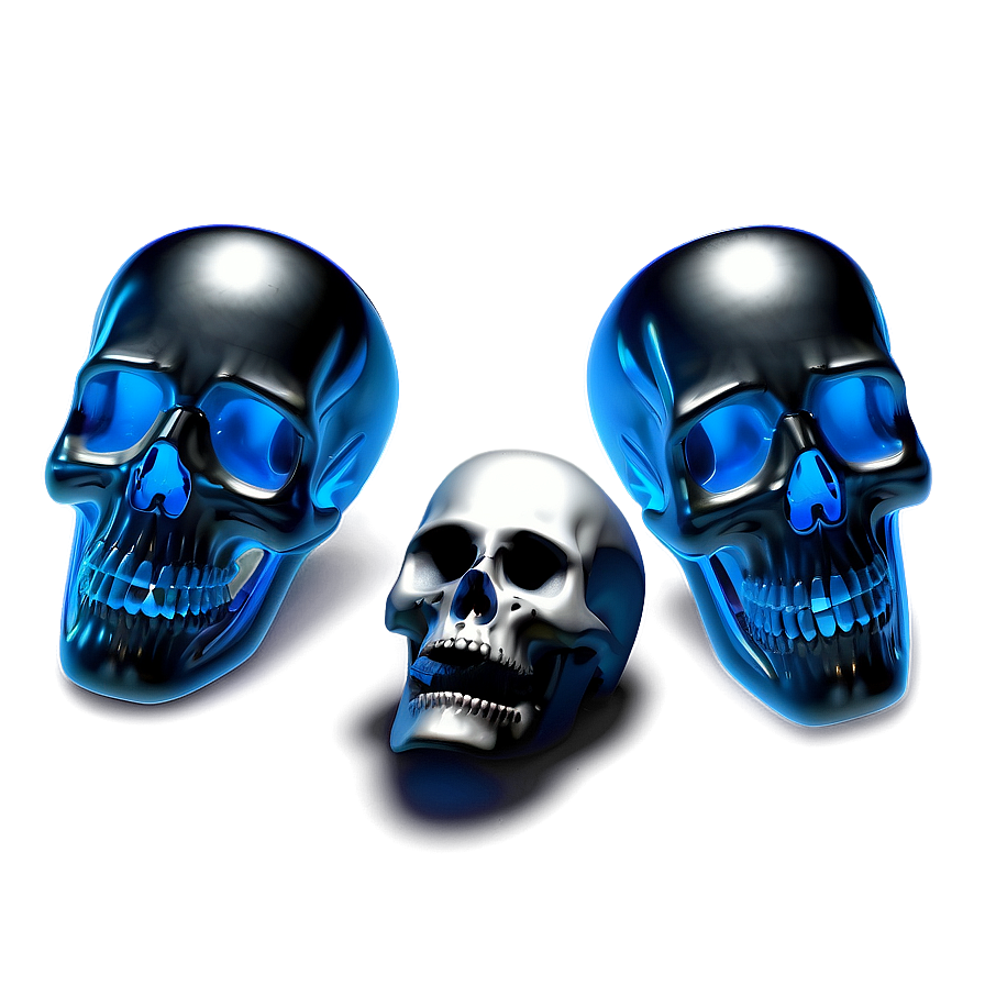 Shadowy Skull Representation Png B PNG Image