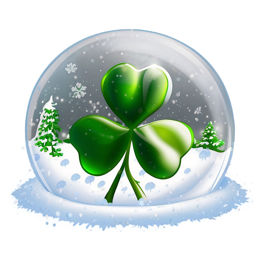 Shamrock In Snow Globe Png Xiw PNG Image