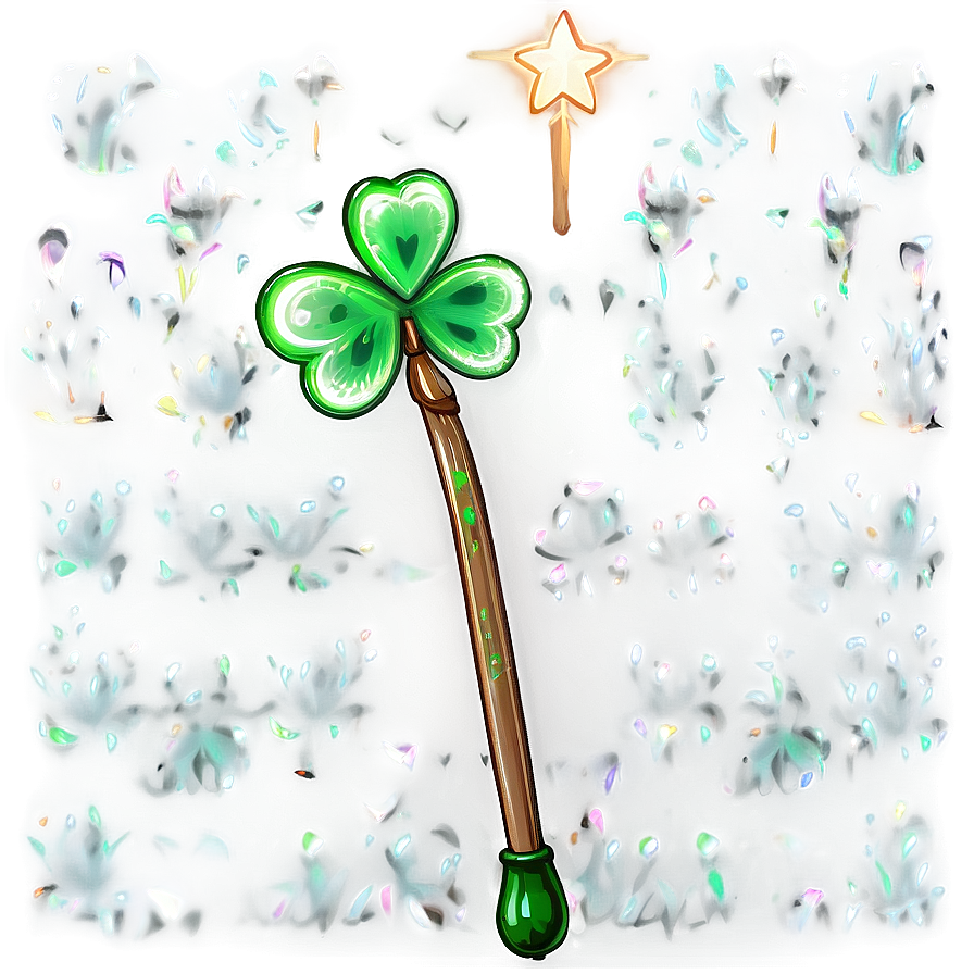 Shamrock Magic Wand Png Sfw78 PNG Image