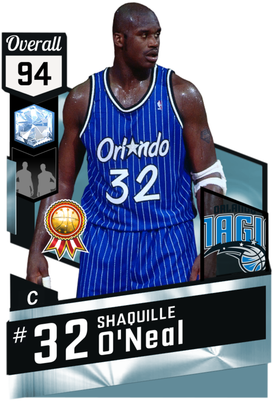 Shaq Orlando Magic Card94 Overall PNG Image