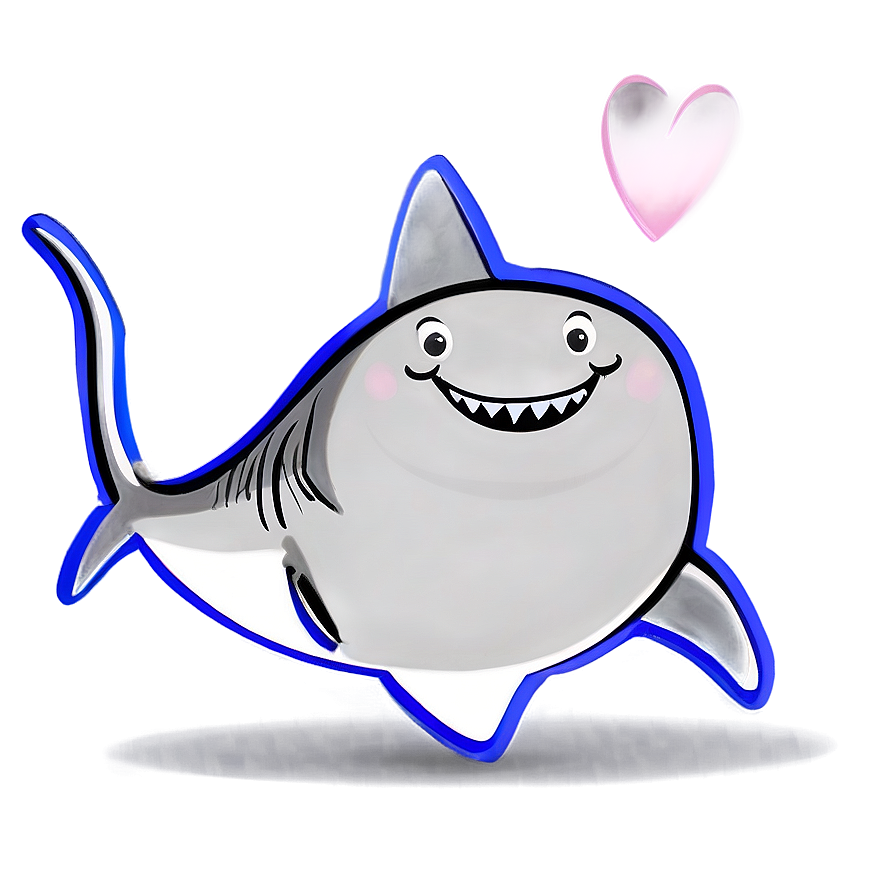 Shark Cartoon In Love Png 58 PNG Image