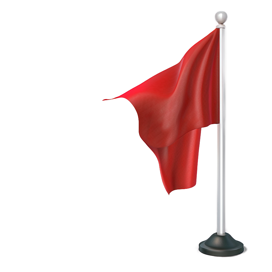 Sharp Red Flag Perspective Png Bvb29 PNG Image