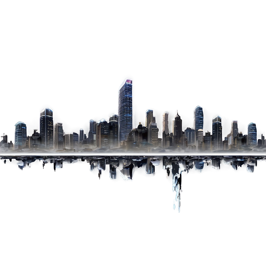 Shattered City Panorama Png Rac PNG Image