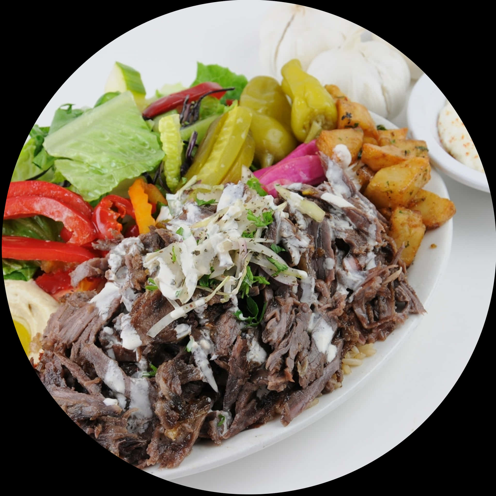 Shawarma Platter Delicious Meal.jpg PNG Image