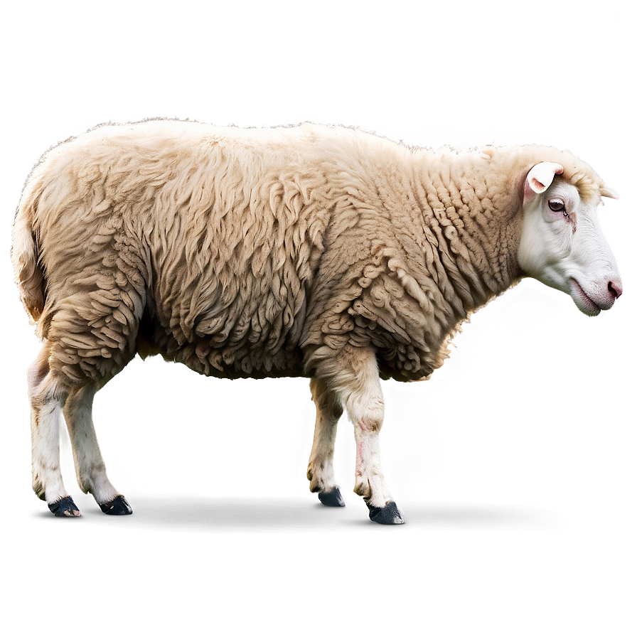 Sheep Side View Png Dro PNG Image