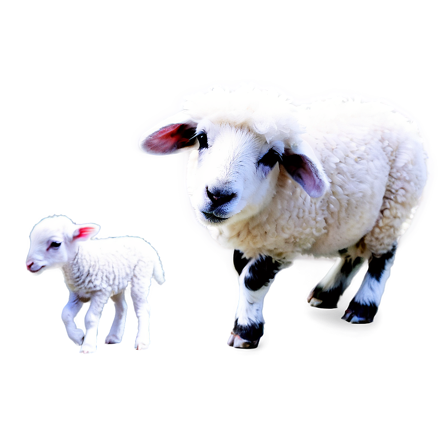 Sheep With Lamb Png Kbu PNG Image