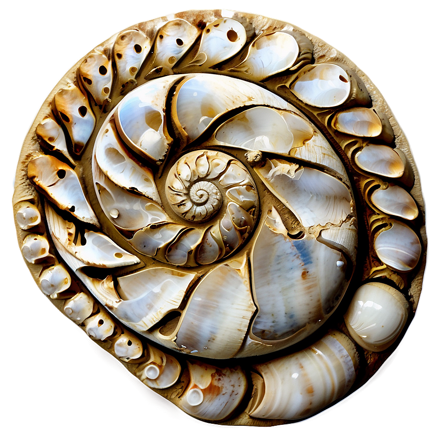 Shell Fossil Png Ivk47 PNG Image