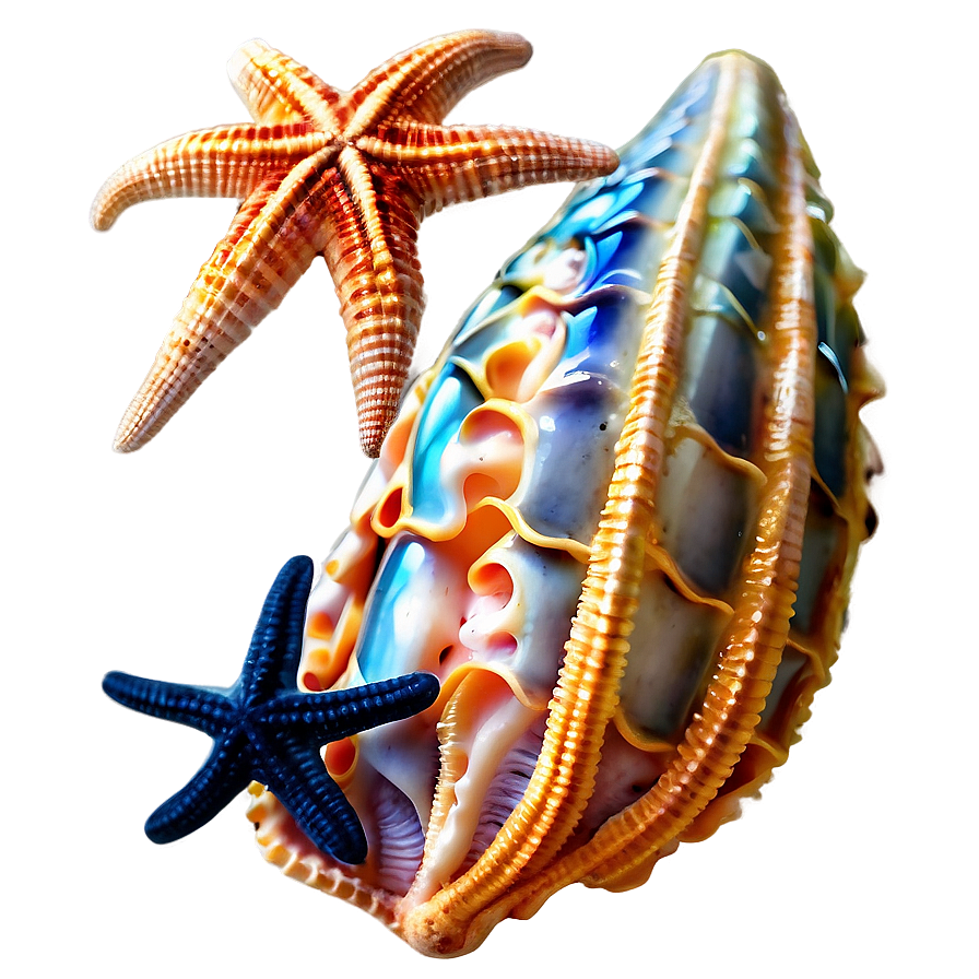 Shells And Starfish Png Obd22 PNG Image