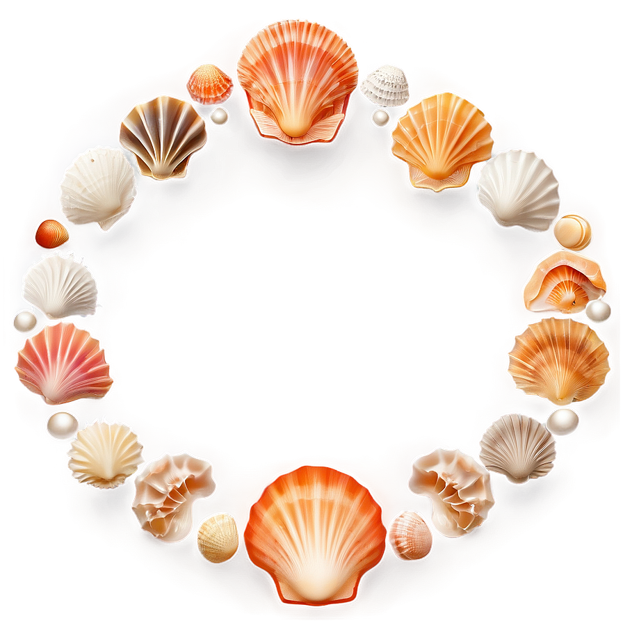 Shells Border Frame Png Aqp60 PNG Image