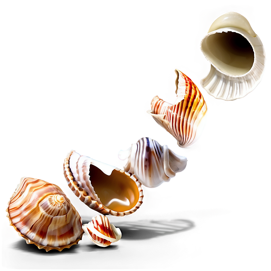 Shells Collection Display Png Gak PNG Image