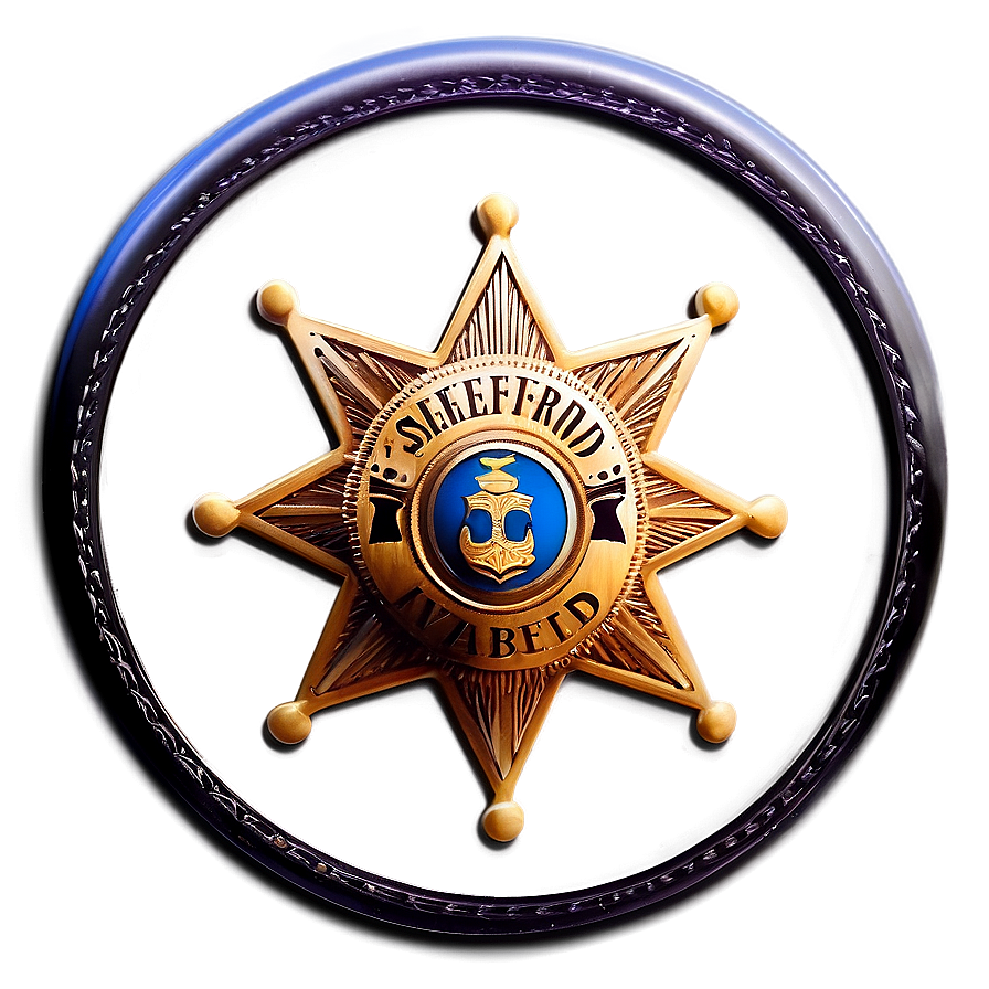 Sheriff Badge Graphic Png 05252024 PNG Image