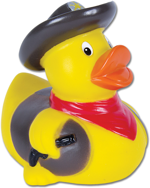 Sheriff Rubber Duck Toy.png PNG Image