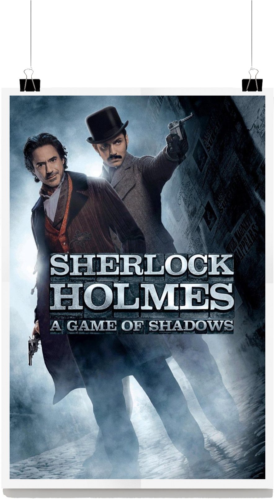 Sherlock Holmes Gameof Shadows Movie Poster PNG Image