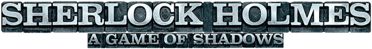 Sherlock Holmes Gameof Shadows Title PNG Image