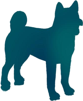 Shiba Inu Silhouette Graphic PNG Image