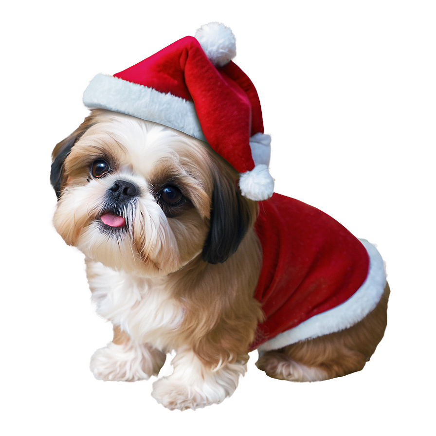 Shih Tzu Christmas Elf Png Ubh69 PNG Image