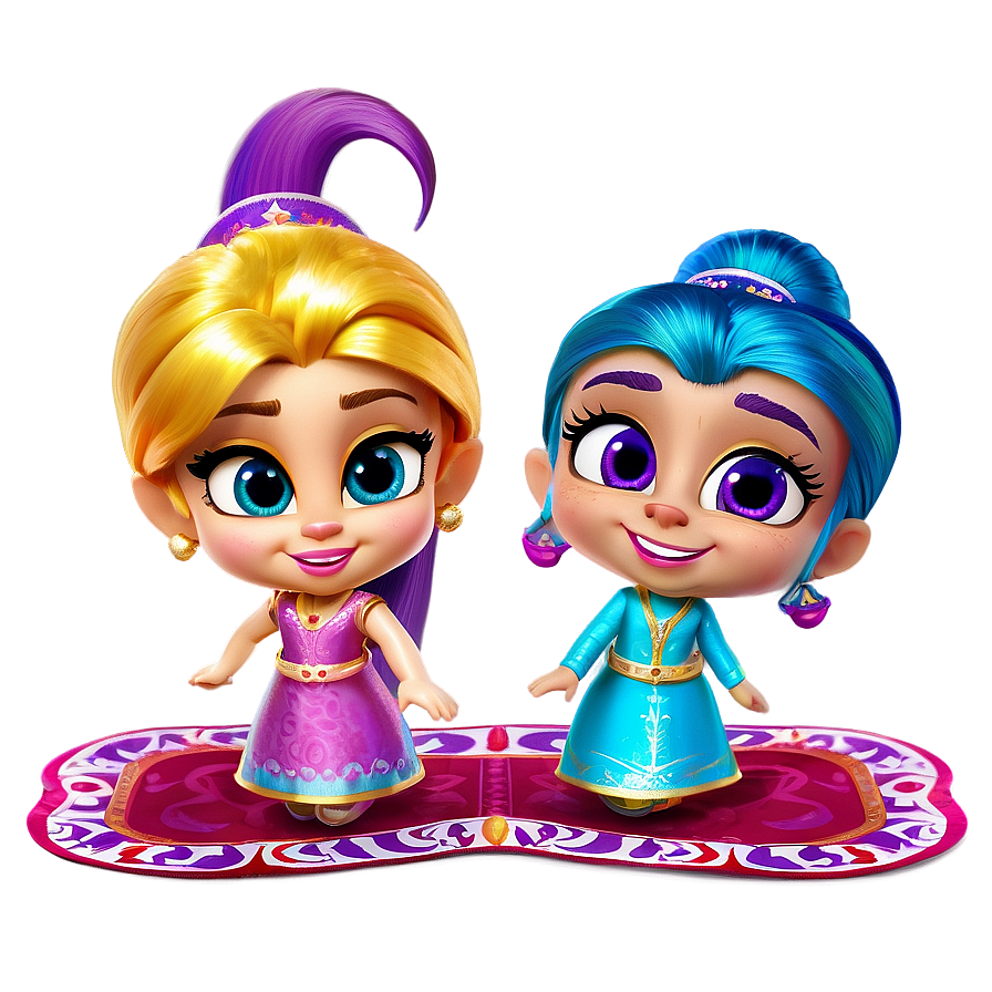 Shimmer And Shine Magic Carpet Race Png Bny91 PNG Image