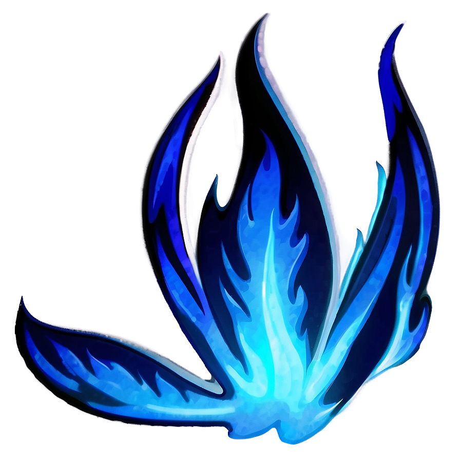 Shimmering Blue Flame Png Ndw8 PNG Image